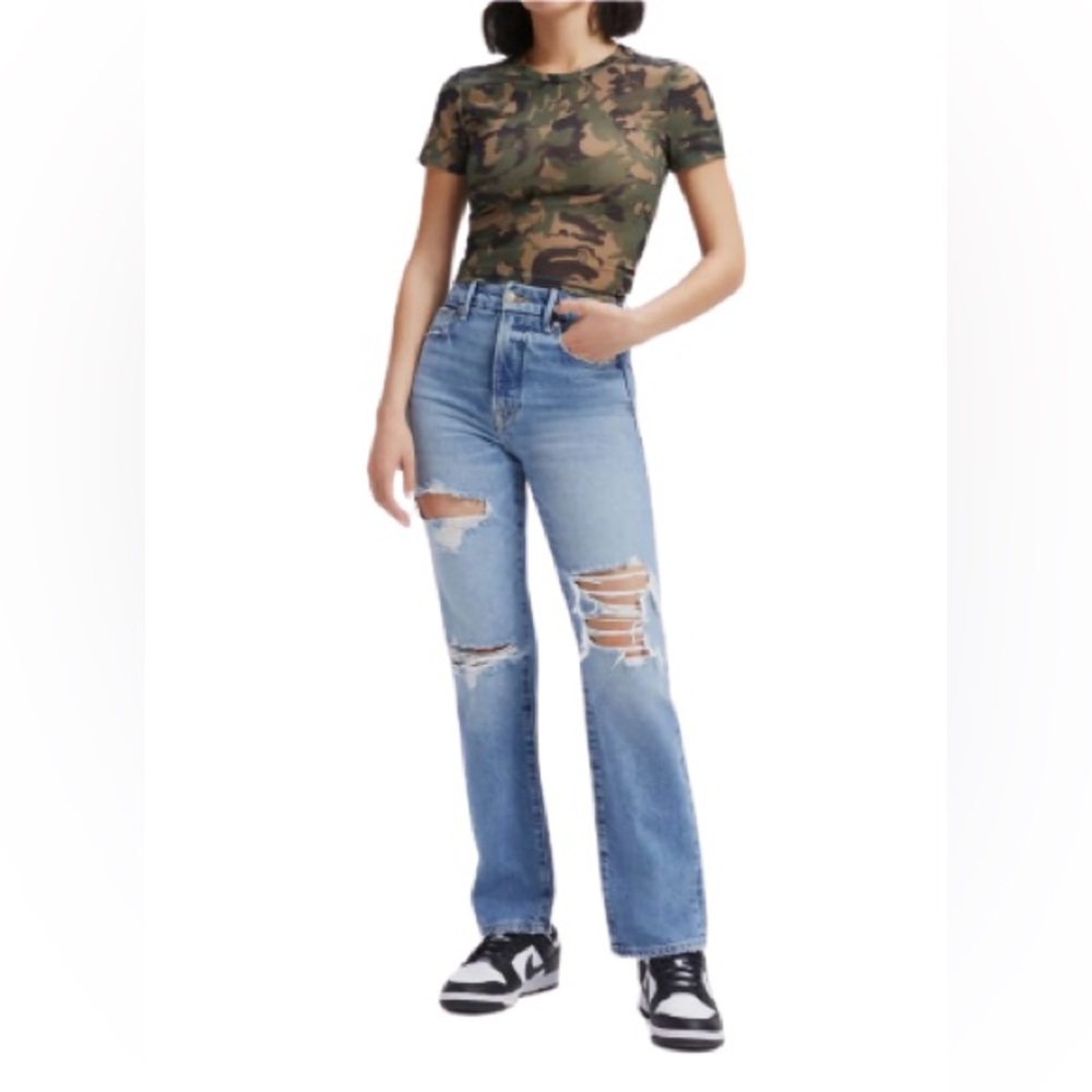 GOOD AMERICAN Good Boy Jeans In Indigo